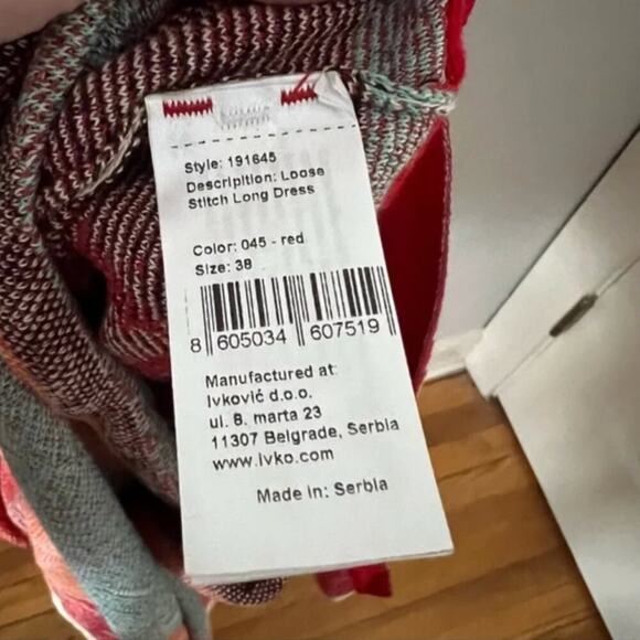 Ivko Colorful Loose Stitch Long Knit Maxi Dress - Picture 7 of 11